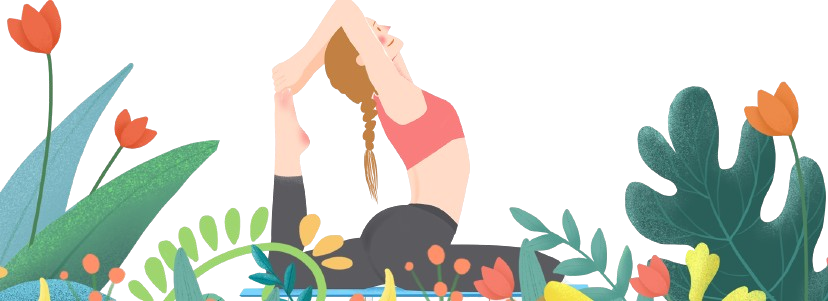 Een vrouw doet yoga oefening